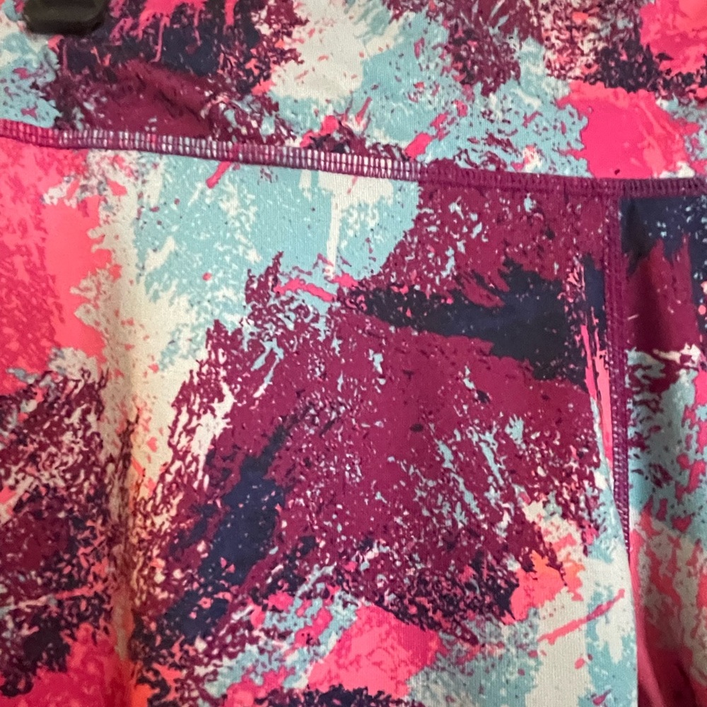 Nike Dri fit legging. Colorful!  Size large - Picture 2 of 3